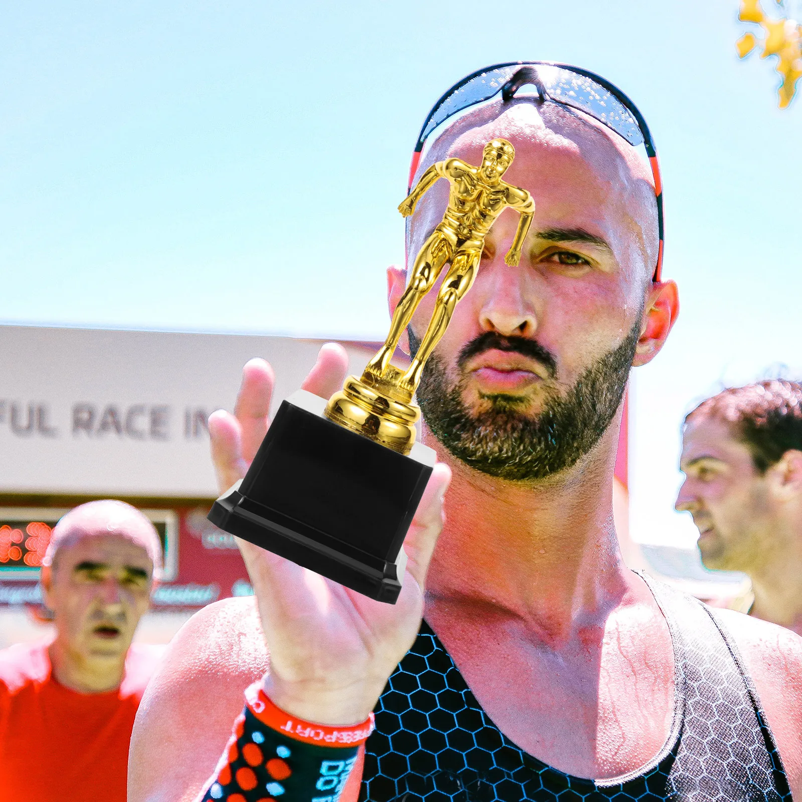 

Trophy Little Golden Man Award Cup Decorative Championship Diving Match Small Female Trophies Shaped