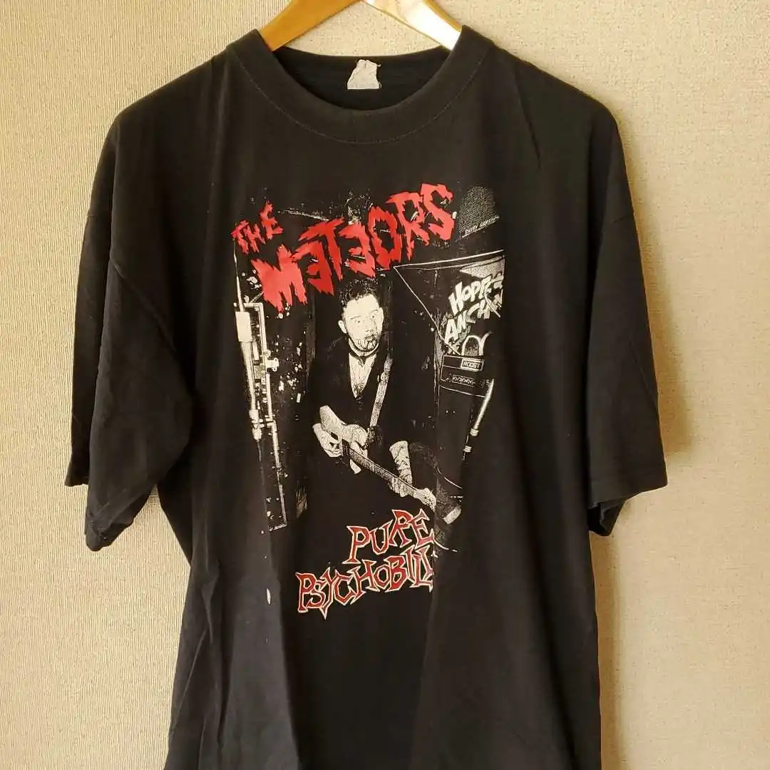 The Meteors Black Short Sleeve Cotton T-shirt Unisex S-5XL