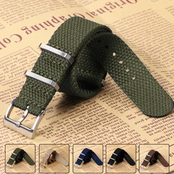 Soft Cotton Nylon Bracelet for Omega for Rolex 20mm 22mm Strap for Seiko Wristband for Casio Military Men Watch Band for Samsung