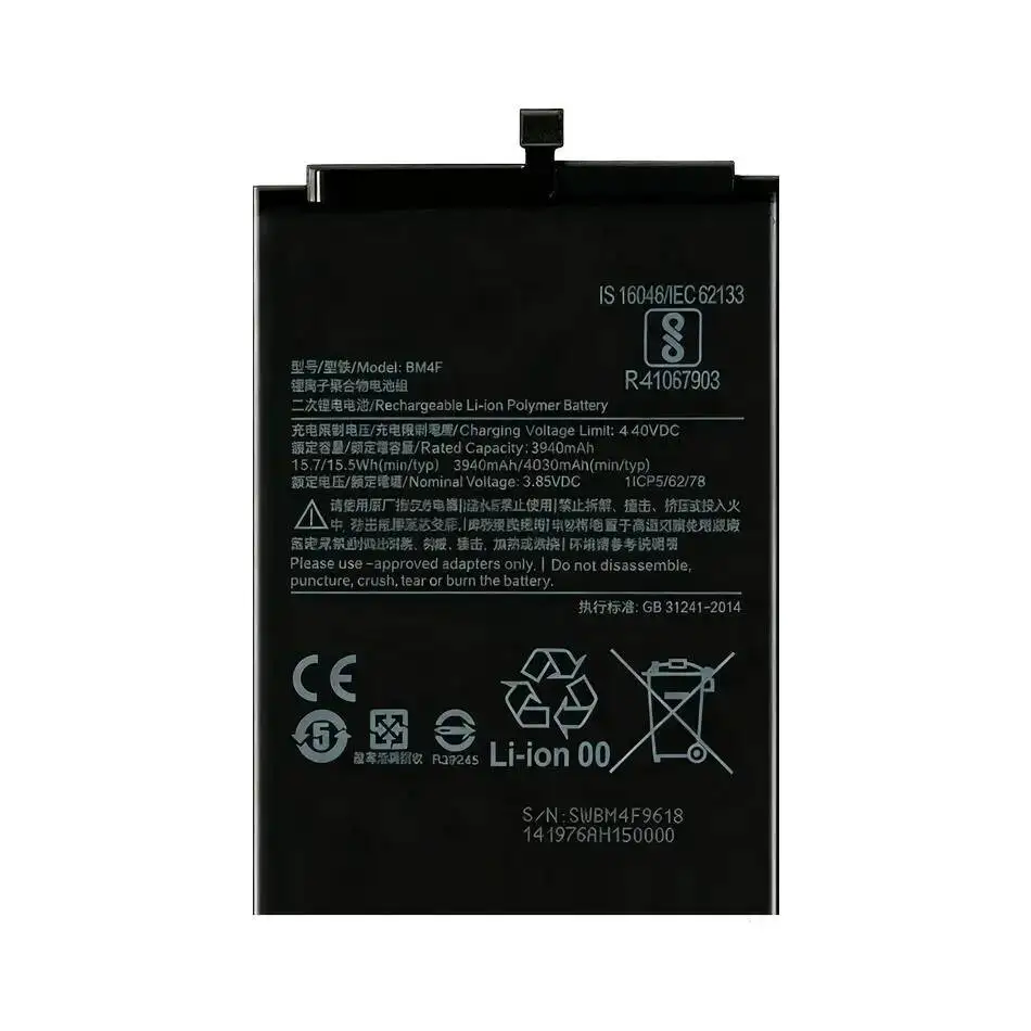 

BM4F Mobile Phone Battery Reliable Power Supply 3940Mah For Xiaomi MI A3 CC9 Cc9e