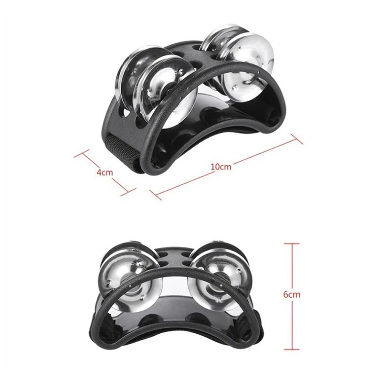 بيضاوي الشكل طبل رفيق اليد القدم جلجل طبل الأطفال الموسيقية التعليمية الدف آلات قرع للحزب KTV 1 قطعة