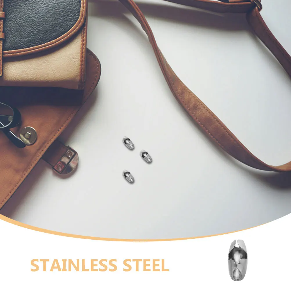 20 قطعة سلسلة الكرة المعدنية موصل المشابك الفولاذ المقاوم للصدأ مطرز سلسلة مقاطع لصنع المجوهرات عقد دي اي واي سوار إكسسوارات