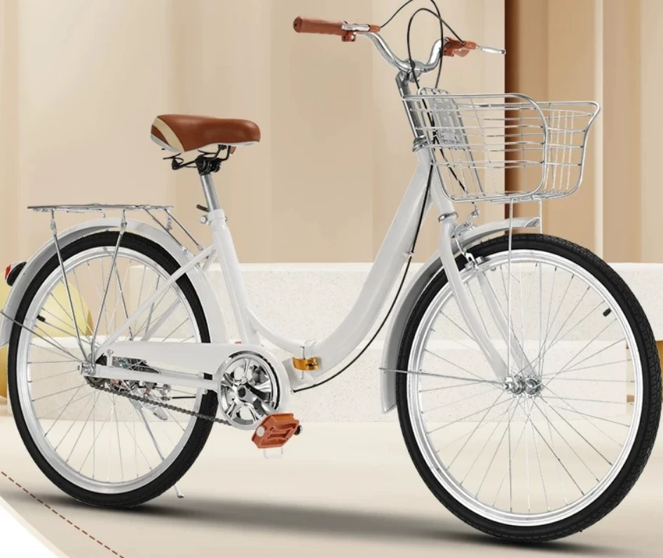 Ultra light 24/26 inch folding bike - adults and students can commute with variable speed without assembly