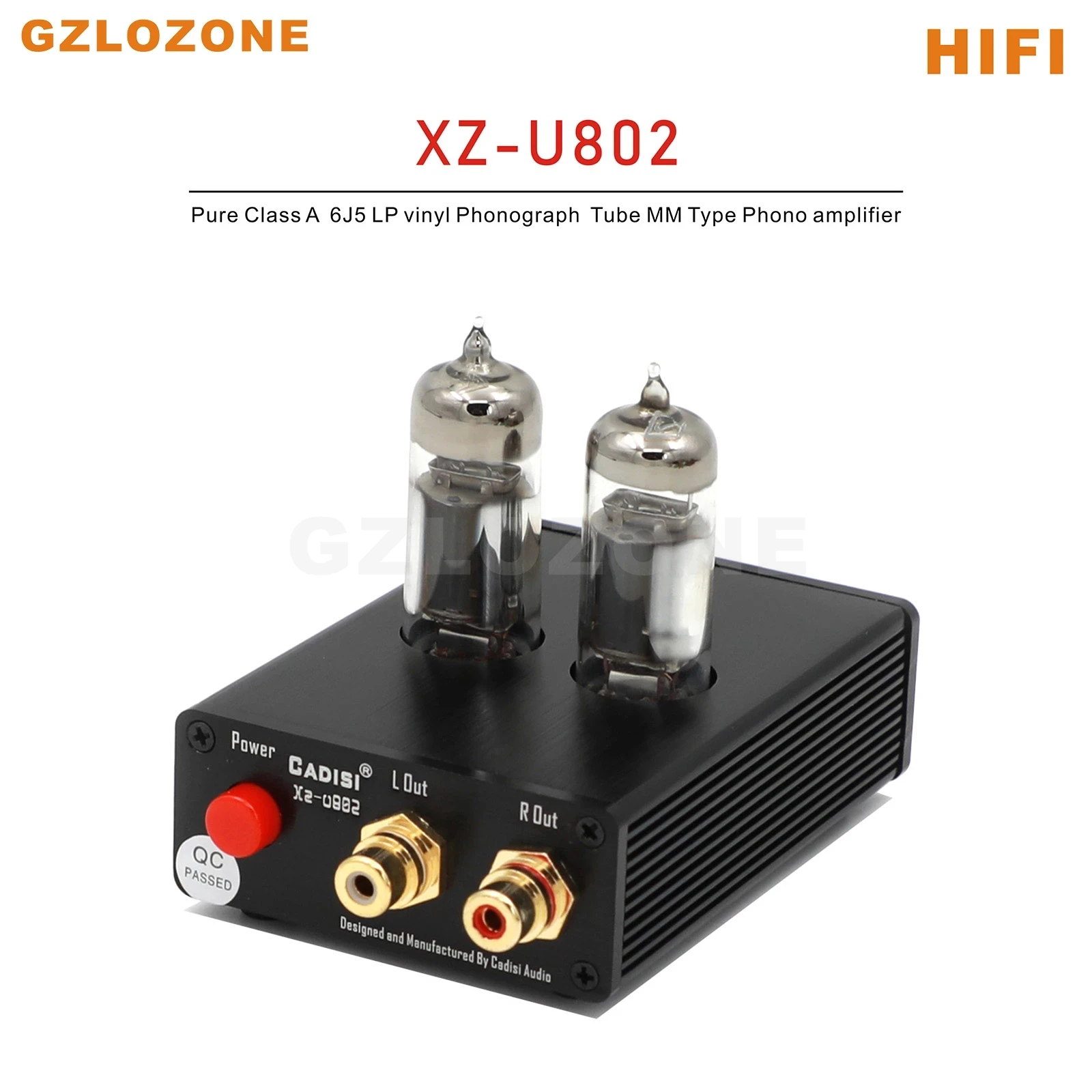 XZ-U802 HIFI 6 j5 tubo MM tipo Phono amplificatore puro classe A LP preamplificatore fonografo in vinile