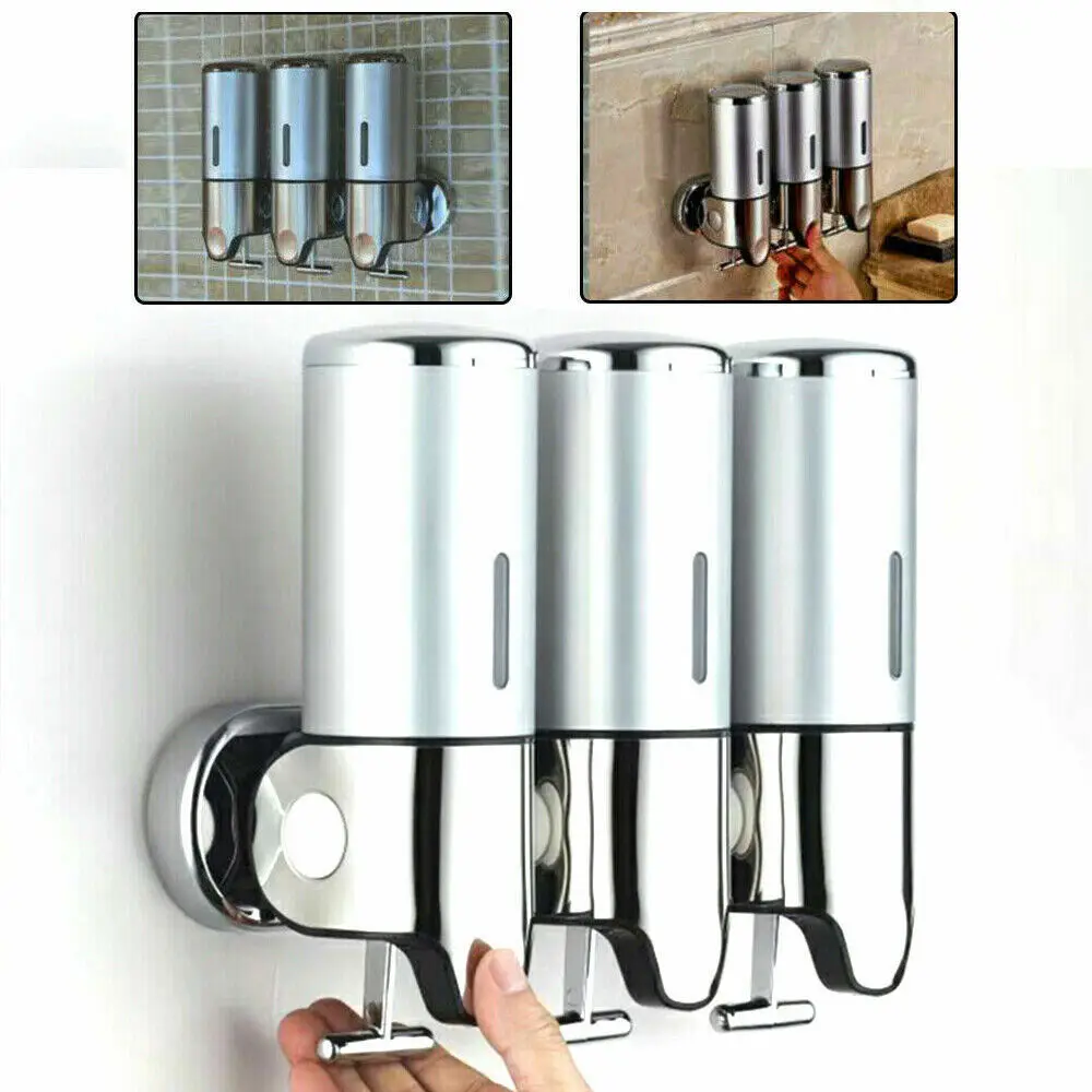 Wall-Mounted Soap Dispenser Multi-Purpose Shampoo Shower Gel Family Kitchen Bathroom Tools Hotel Public Facilities Convenient