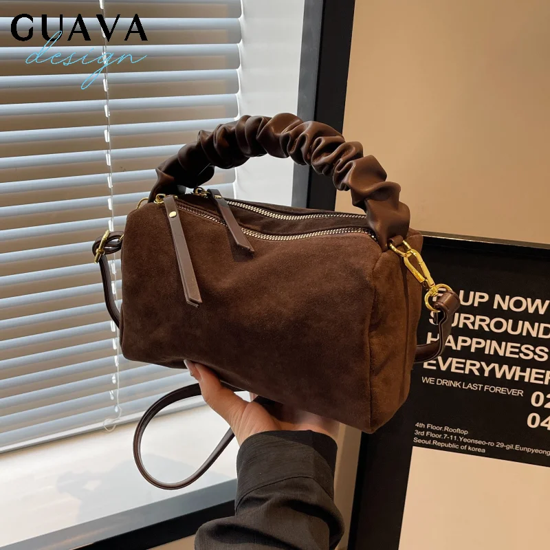 

Усовершенствованная ретро-сумка на молнии, однотонные сумки на плечо из искусственной кожи большой емкости, Лидер продаж, женские простые модные сумки-тоут Bolsas Femininas