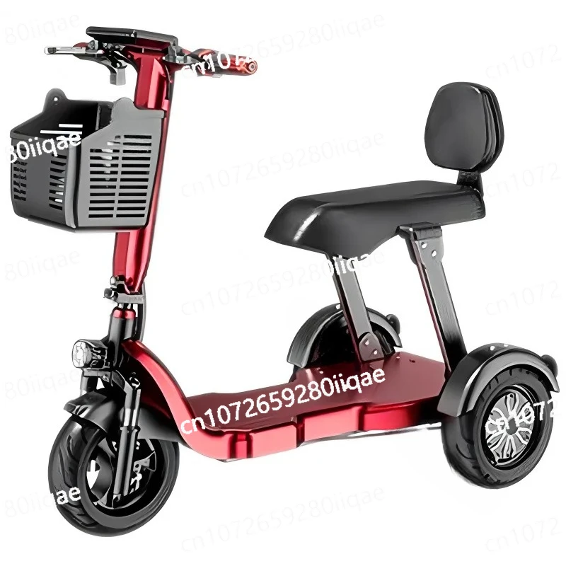 

1000W 48V Small Electric Tricycle Folding Removable Battery Preassembled Adults Mobility Scooter