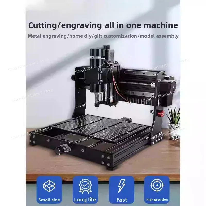 

High Precision Full Metal CNC Engraving Cutting Machine - 3020 Plus Square Rails for Wood PVC PCB Copper Aluminum