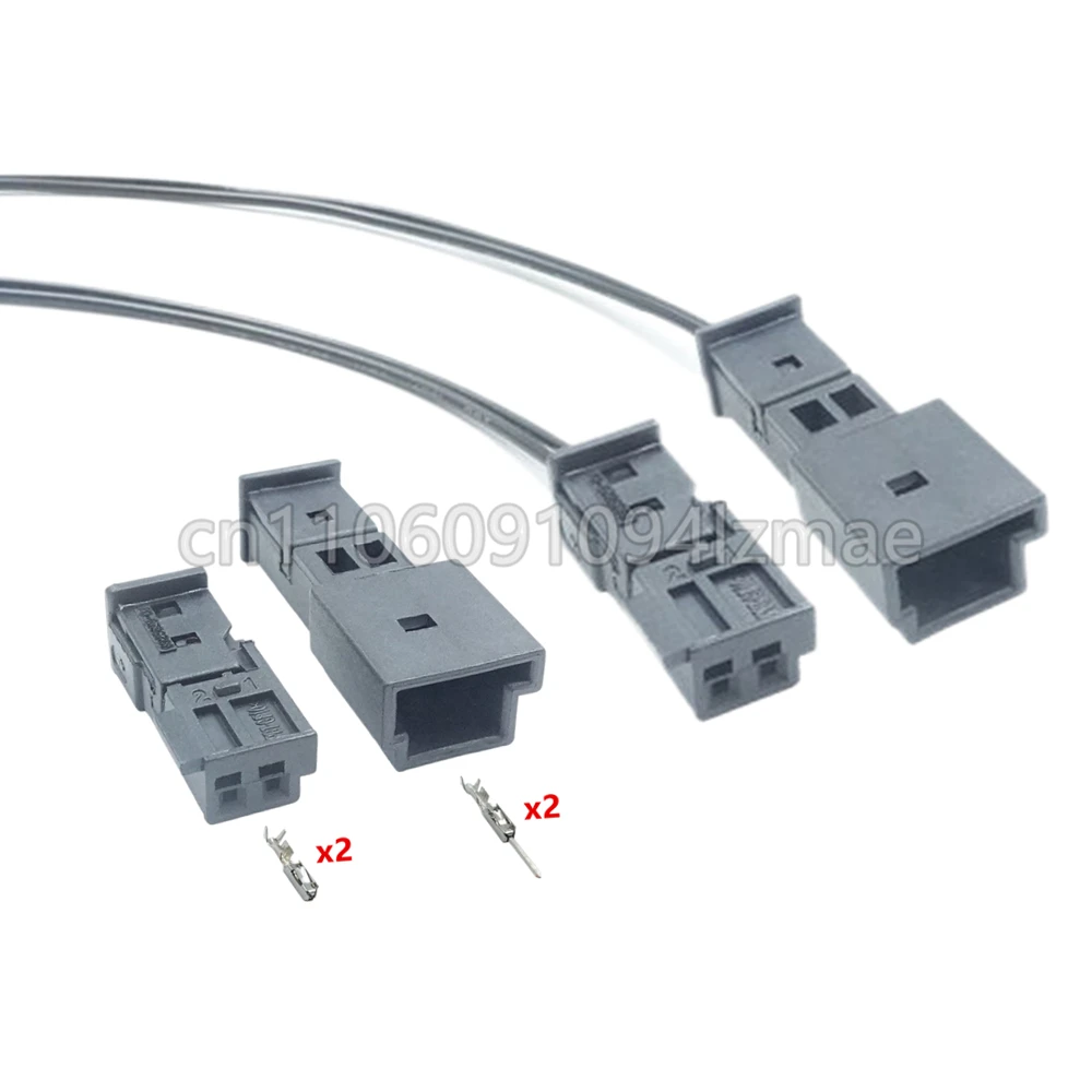 2 Pin Auto Connector High Pitched Horn Harness Plug For Benz BMW VW Audi 1-968699-1 1-1718333-1 9-968554-1 3-1452577-1