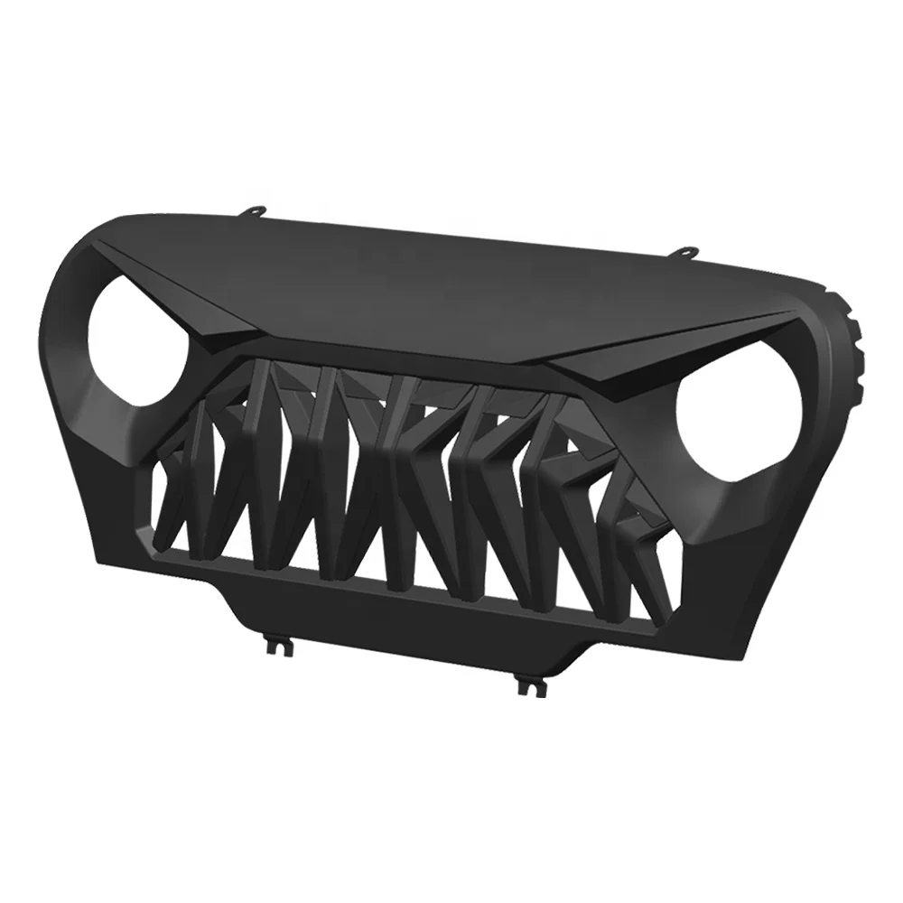 US Stock Custom Shark Grille For Jeep Wrangler tj  bumper 1997-2006