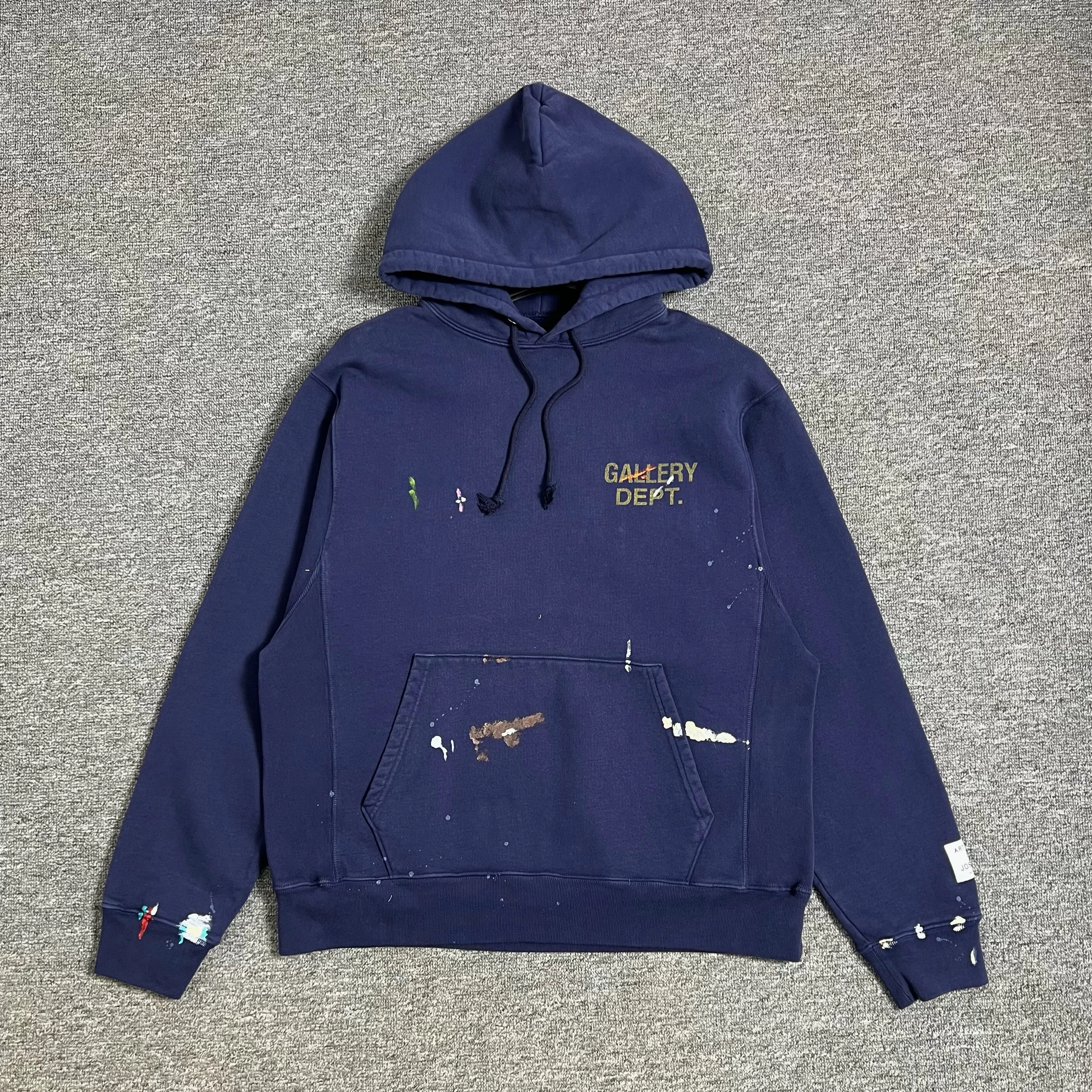 

Худи с ручной росписью и эффектом разбрызгивания чернил, с логотипом-буквой, свободного кроя, из ткани «Вейд», повседневная уличная одежда для молодежи, весна-осень-зима