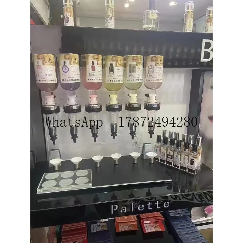 [2026] Hot Sale Acrylic Material 12 Bottles 500ml Perfume Vending Machine Bottle Filling Machine Perfume Bar Perfume Vending