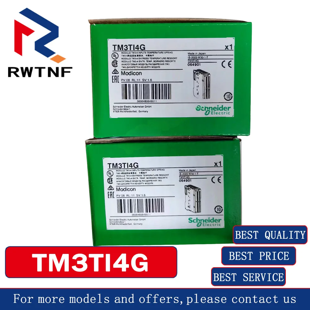 

Совершенно новый подлинный модуль аналогового ввода TM3TI4G Schneider, 100% оригинальный складской запас