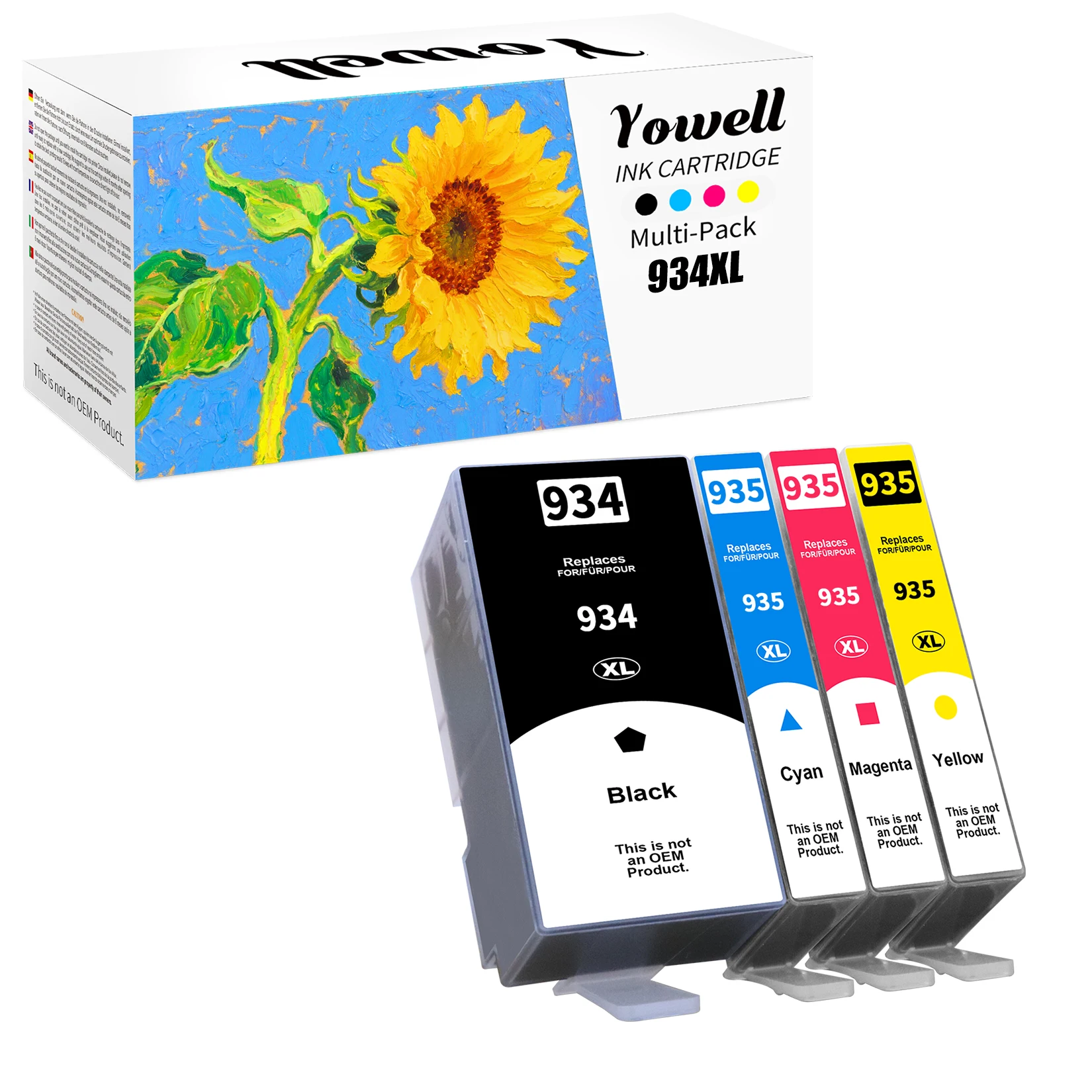 Yowell 934XL 935XL Multipack Tintenpatronen Kompatibel mit HP 934 935 934 XL 935XL für HP Officejet 6830 6820 6230 – Detail 1