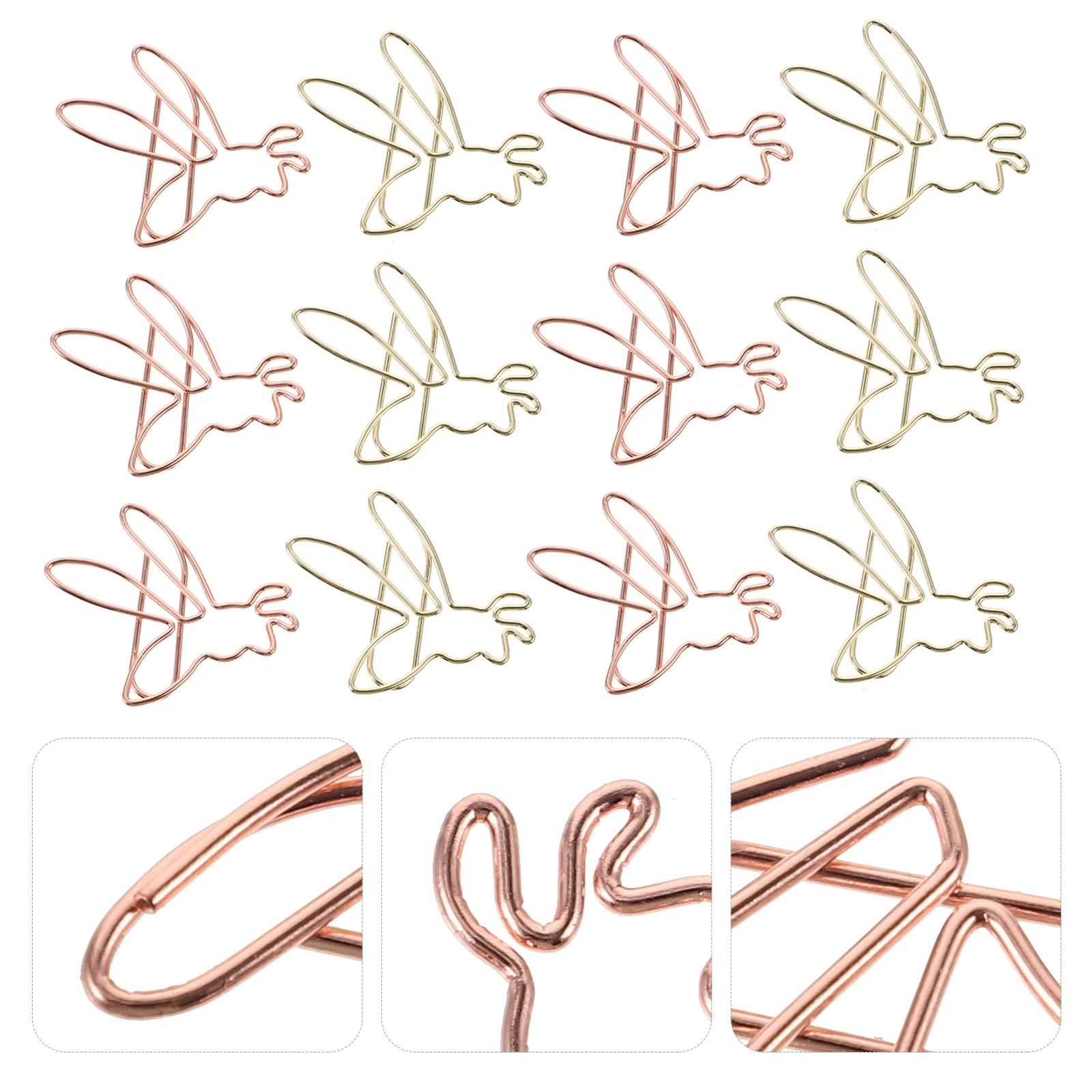 

20pcs Insect Paper Clips Metal Creative Shaped Cute Document Clips For Office School File Clamps Unique Stationery Small