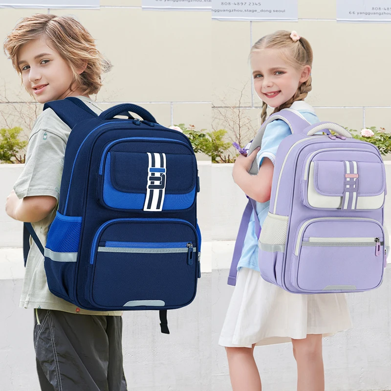 AOK Children Book Backpack Kids School Bag Boys Schoolbag Girls Protect Spine Reduce Burden Primary Students Knapsack Mochilas