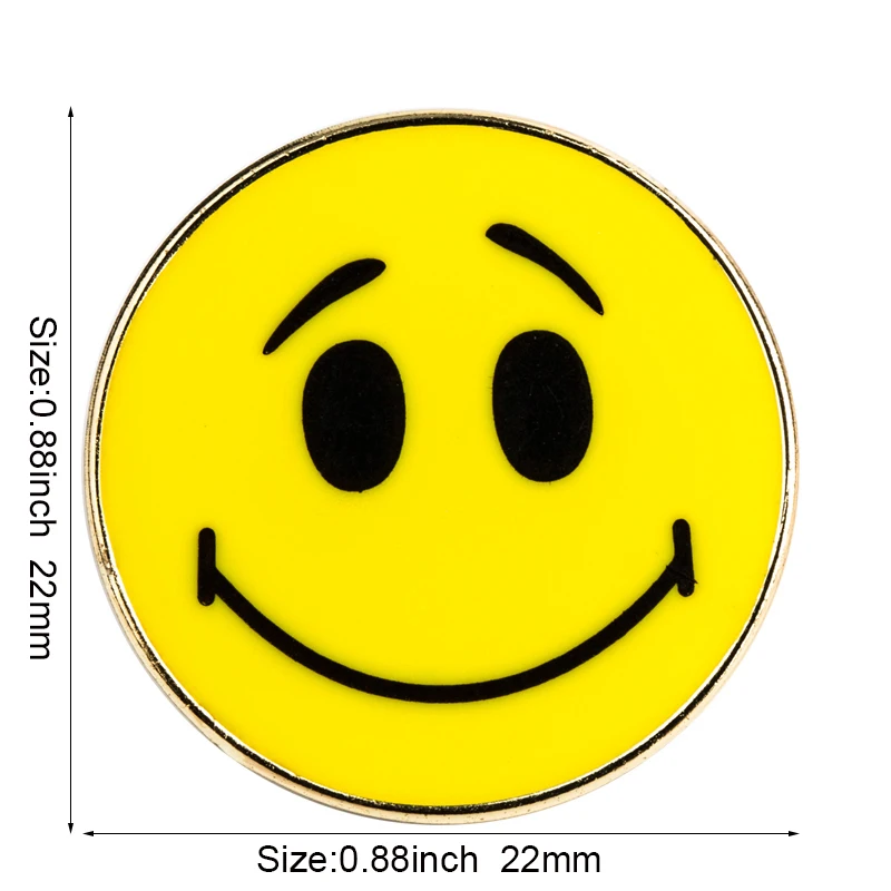 Smile face Badge Flag Metal Lapel Pin Flag Pin Badge