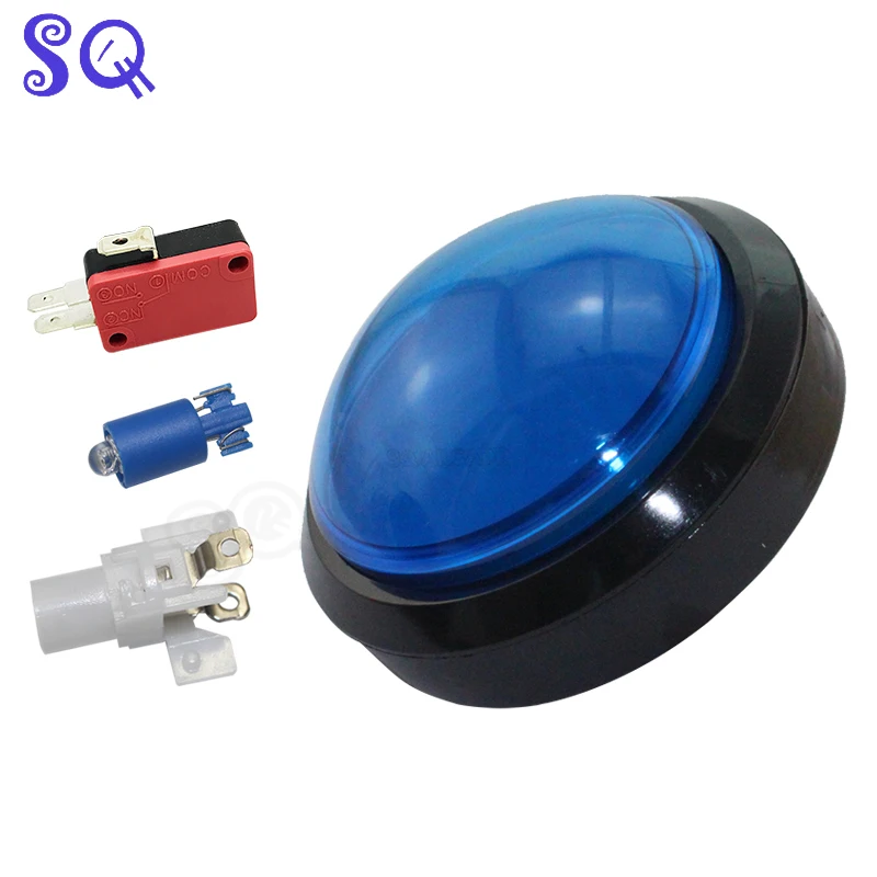 100mm Arcade Push Button Led Microswitch Music Game Illuminated 12v Power Pressing Hitting Button Switch Rhythm Machine