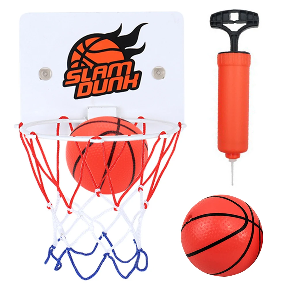 Suction Cup Basketball Hoop with 2 Balls Indoor Basketball Hoop Practice Basketball Hoop Basketball Accessories