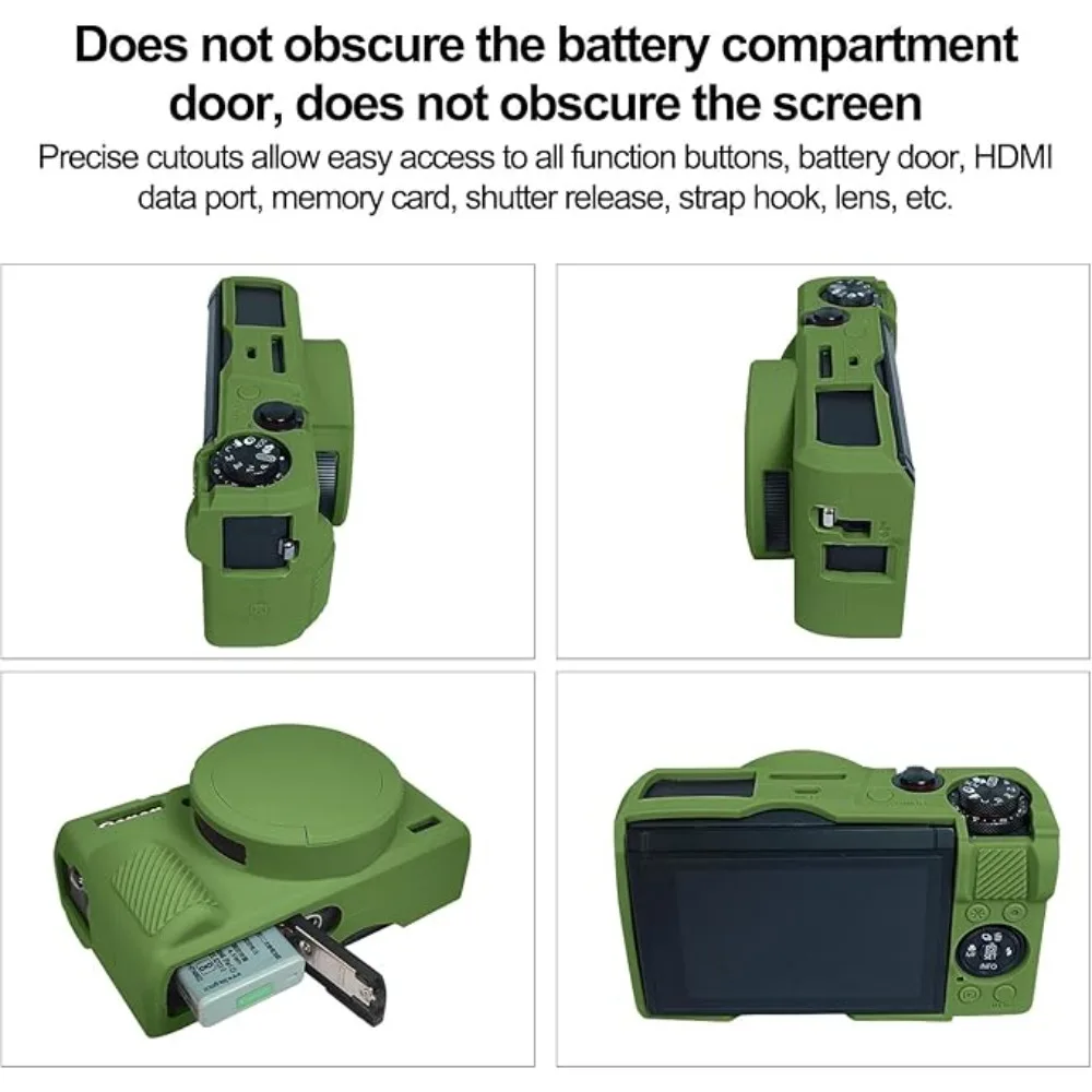 

For Canon g7x2 g7x3 Mark II Armor Camera Body Case ，Camera Bag Protective Shell Anti-Fall + free tempered film