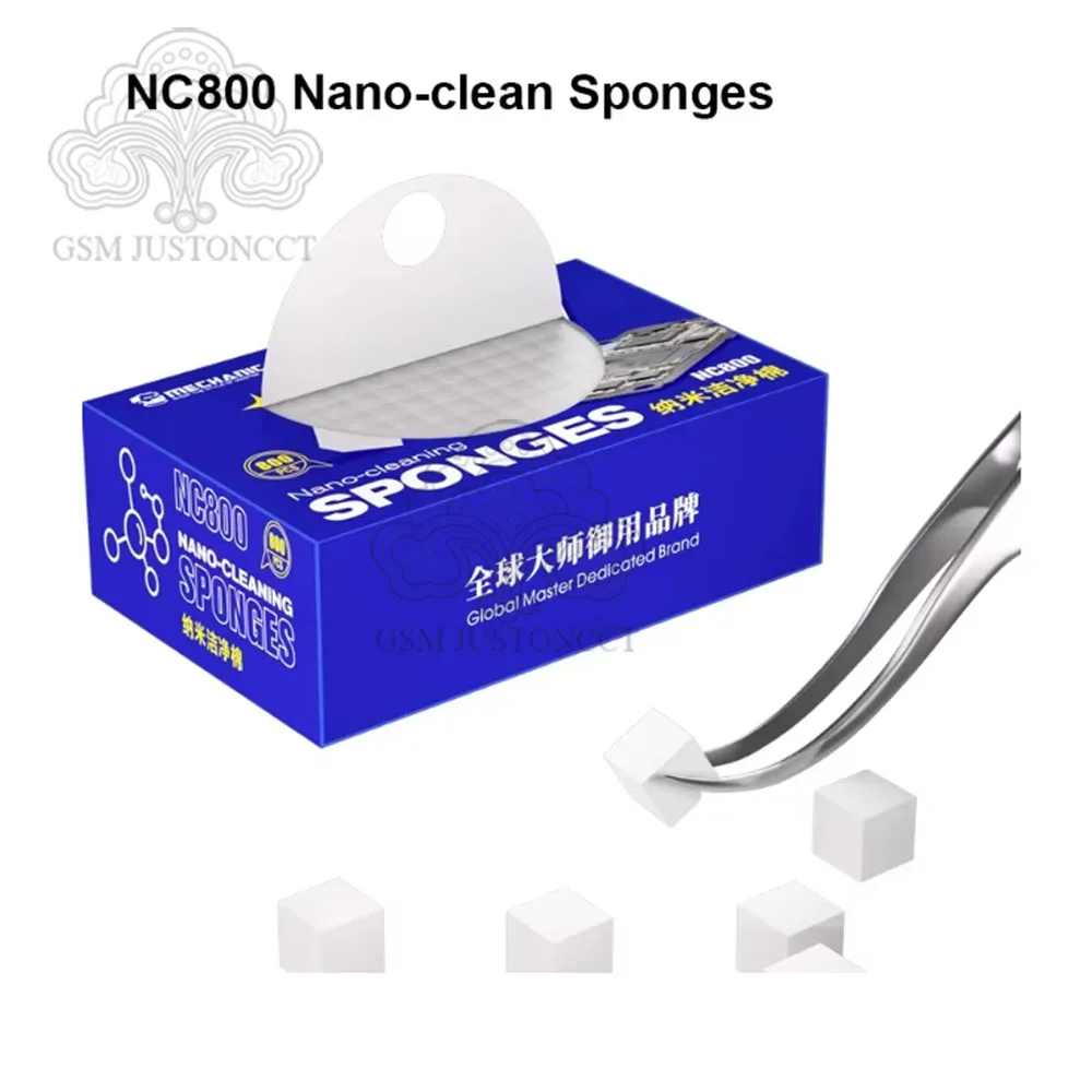 Mechanic 800PCS No Floc or Slag Nano Strong Adsorption Pre-cutting Cleaning Sponge for Phone PCB Motherboard Repair Cleaner Tool