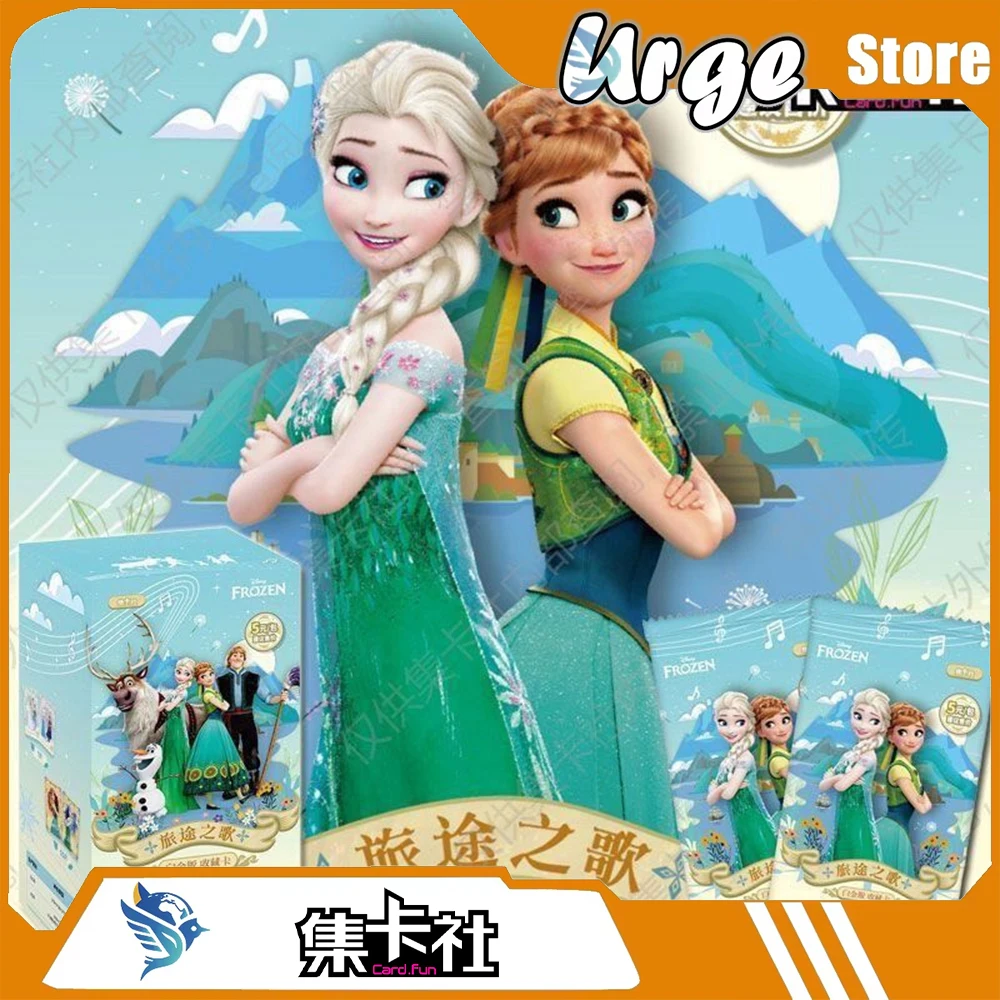 Card.Fun Cartoon Disney Frozen Song of the Journey Platinum Edition Collectible Cards Elsa Anna Blind Box Peripheral Card Gifts