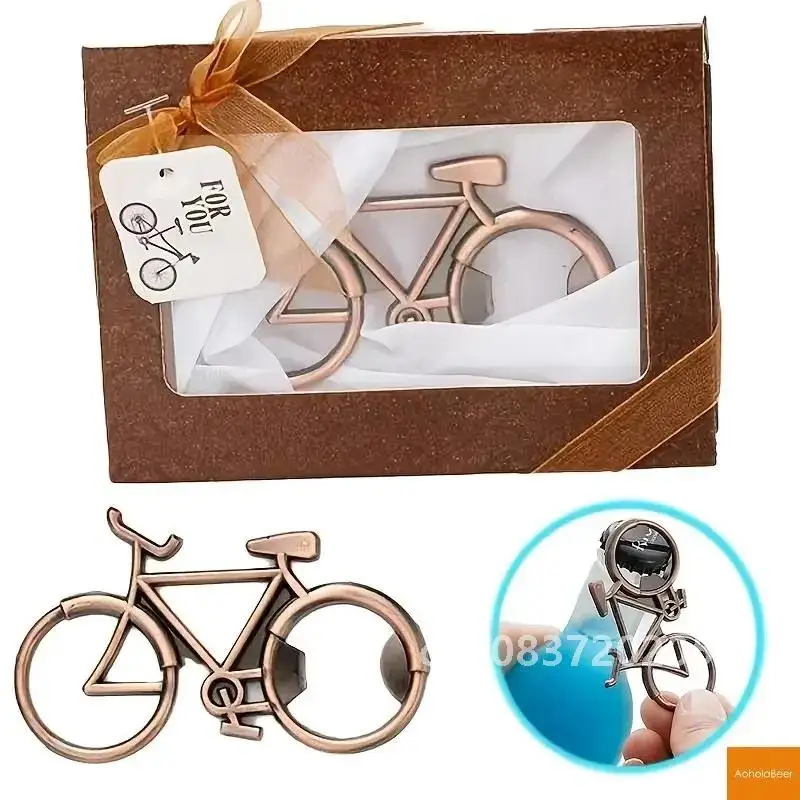 

20 PCS Bicycle Shape Metal Beer Bottle Opener Practical Wedding Gifts for Guests Alloy Company Anniversary Souvenir for Staff