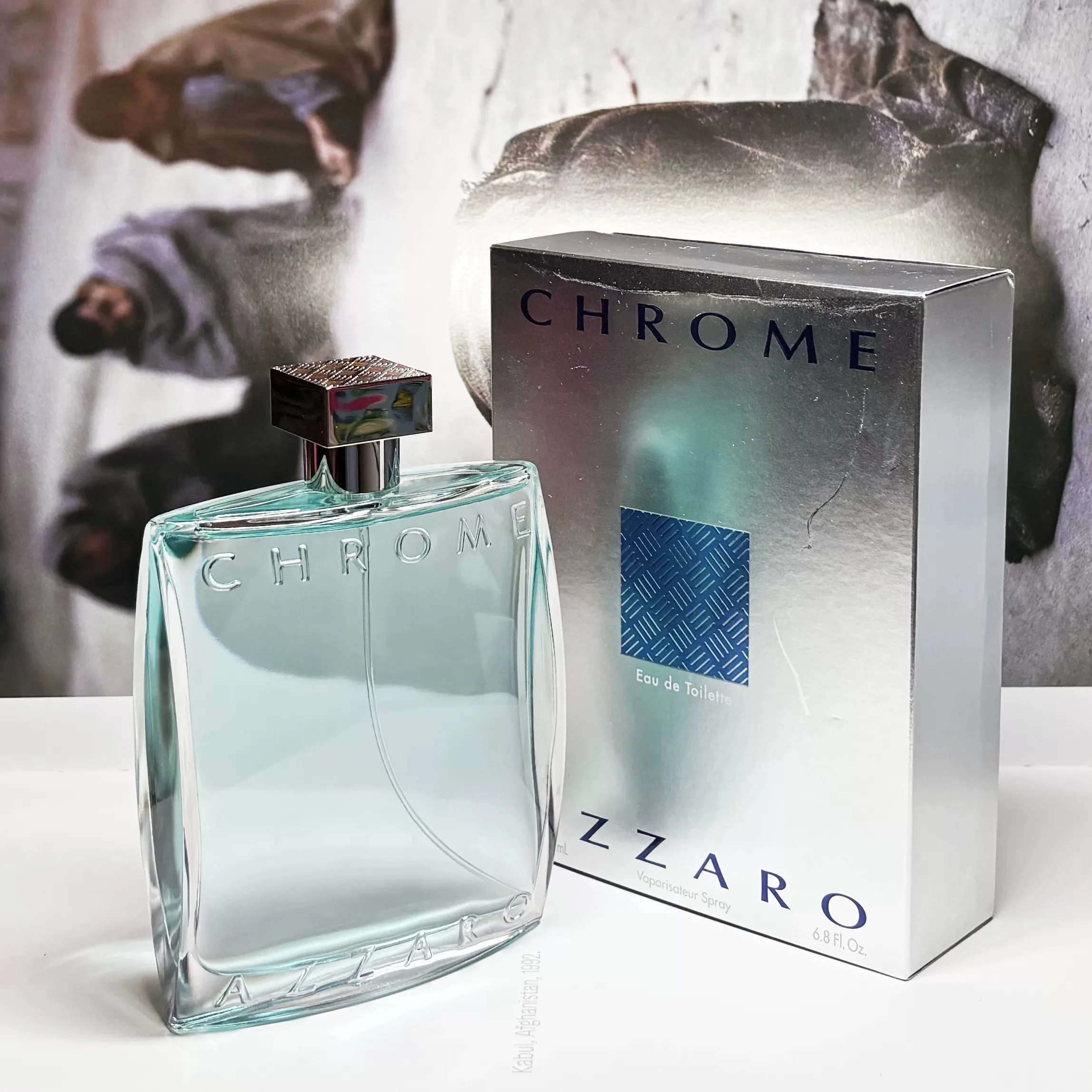 عطر Azz.aro.chrome للرجال - الحمضيات الطازجة، عطر خشبي فاخر - أونصة سائلة 3.4 أونصة سائلة