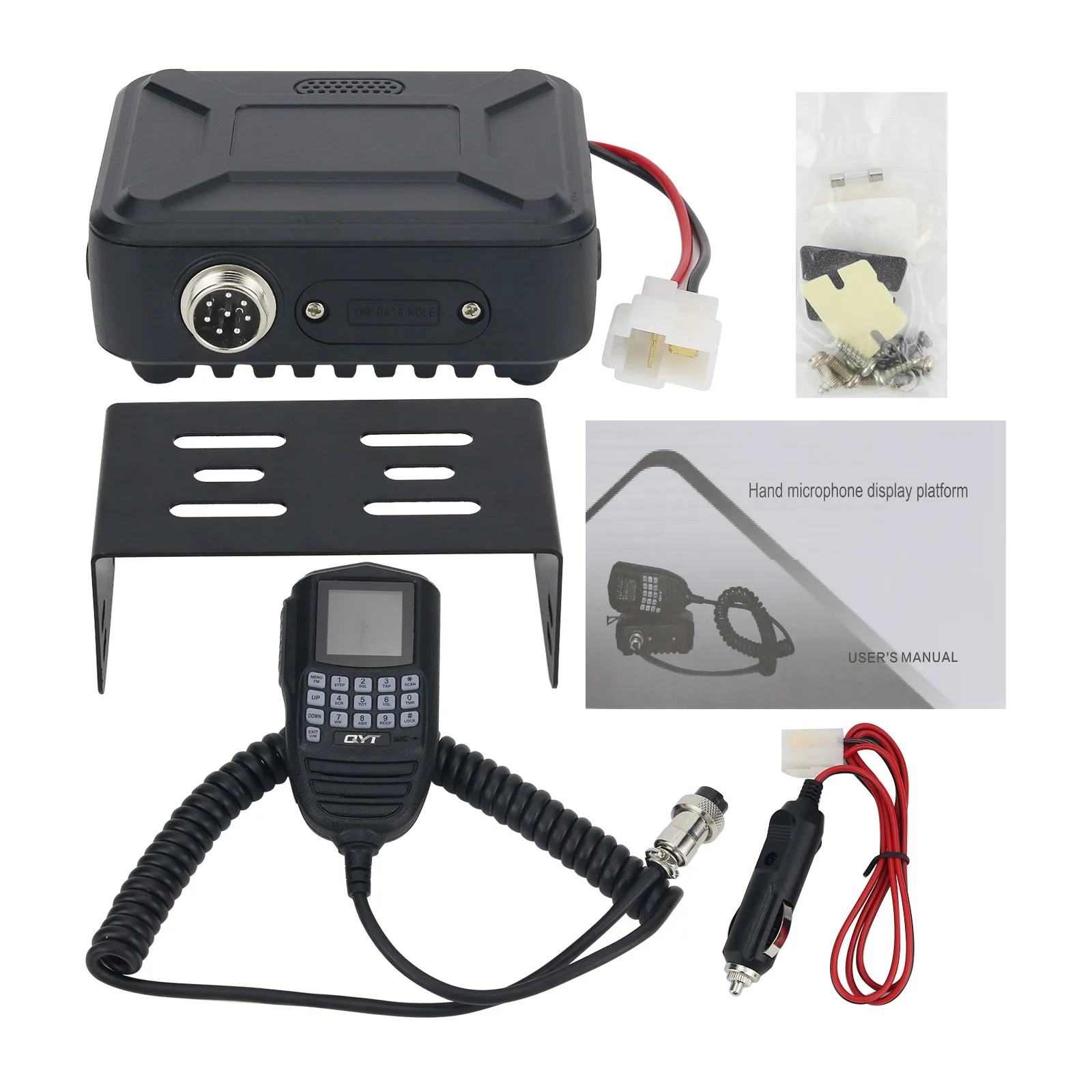 25W QYT WP-12 Mini Mobile Radio FM Transceiver VHF UHF Dual Band Walkie Talkie Car Radio Station with 200 Channels