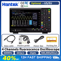Hantek DPO7504U 4-Channel Digital Oscilloscope+1 Channel Waveform Generator 10.1 Touchscreen 500MHz 2GSa/s 2Gpts 500,000wfms/s