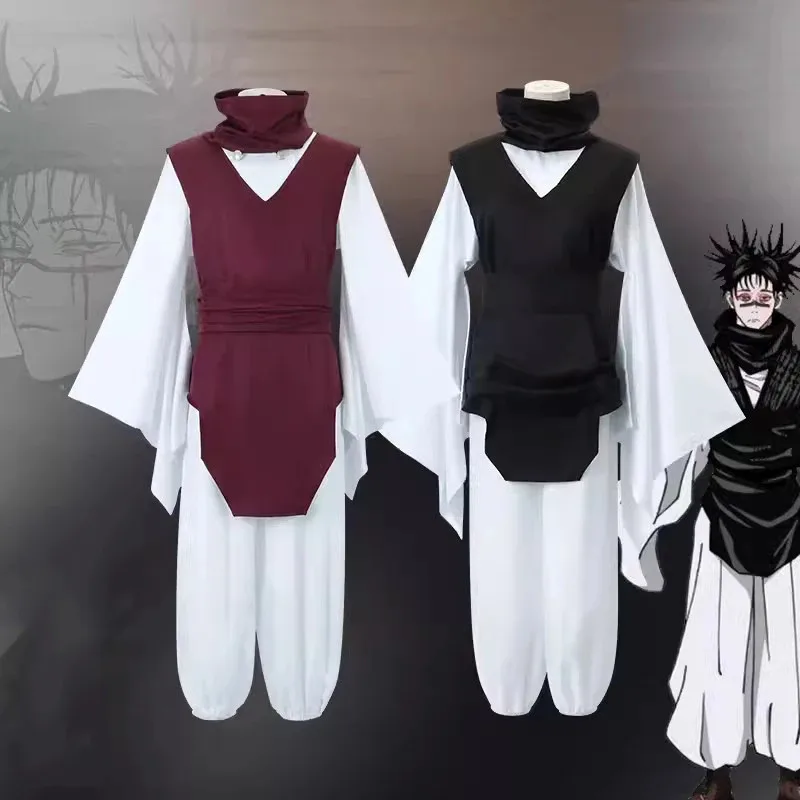 Choso Cosplay Anime Jujutsu Kaisen Choso Costume Cosplay Nero Marrone Uniforme per Uomo Costume da Festa di Halloween