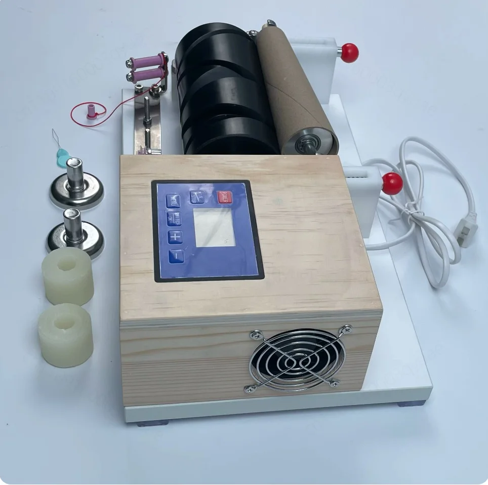 Timed Constant Speed Mini Winding Machine Double Wax Rack Cashmere Knitting Flat Knitting Machine Joint PouringGroove Cart