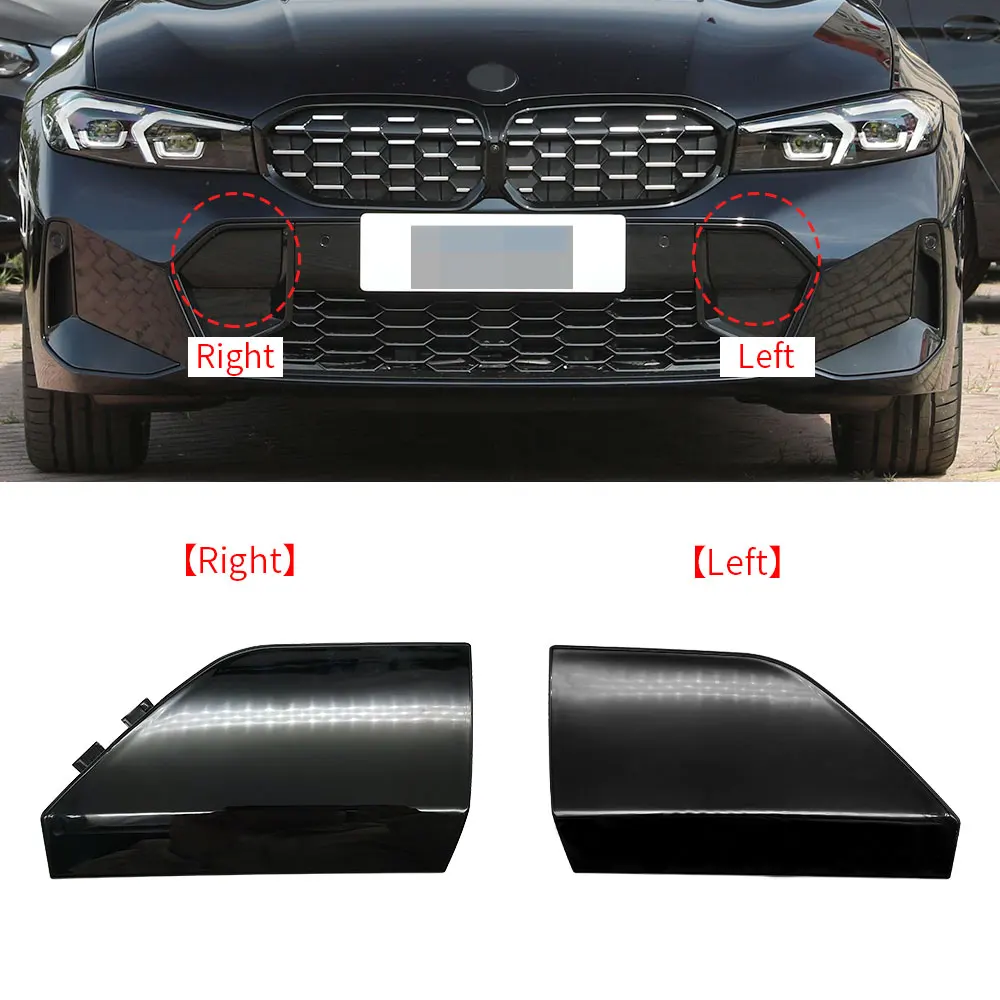 For BMW G20 G21 M Sport Car Front Bumper Tow Hook Cover Cap Black For BMW 3 Series 2022-2024 320 323 325 330i 51118085456