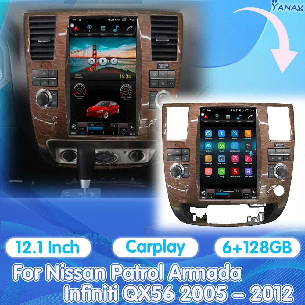 For Nissan Patrol Armada Infiniti QX56 2005-2012 Android Car Radio 2Din Autoradio Stereo Multimedia Video Player Head Unit