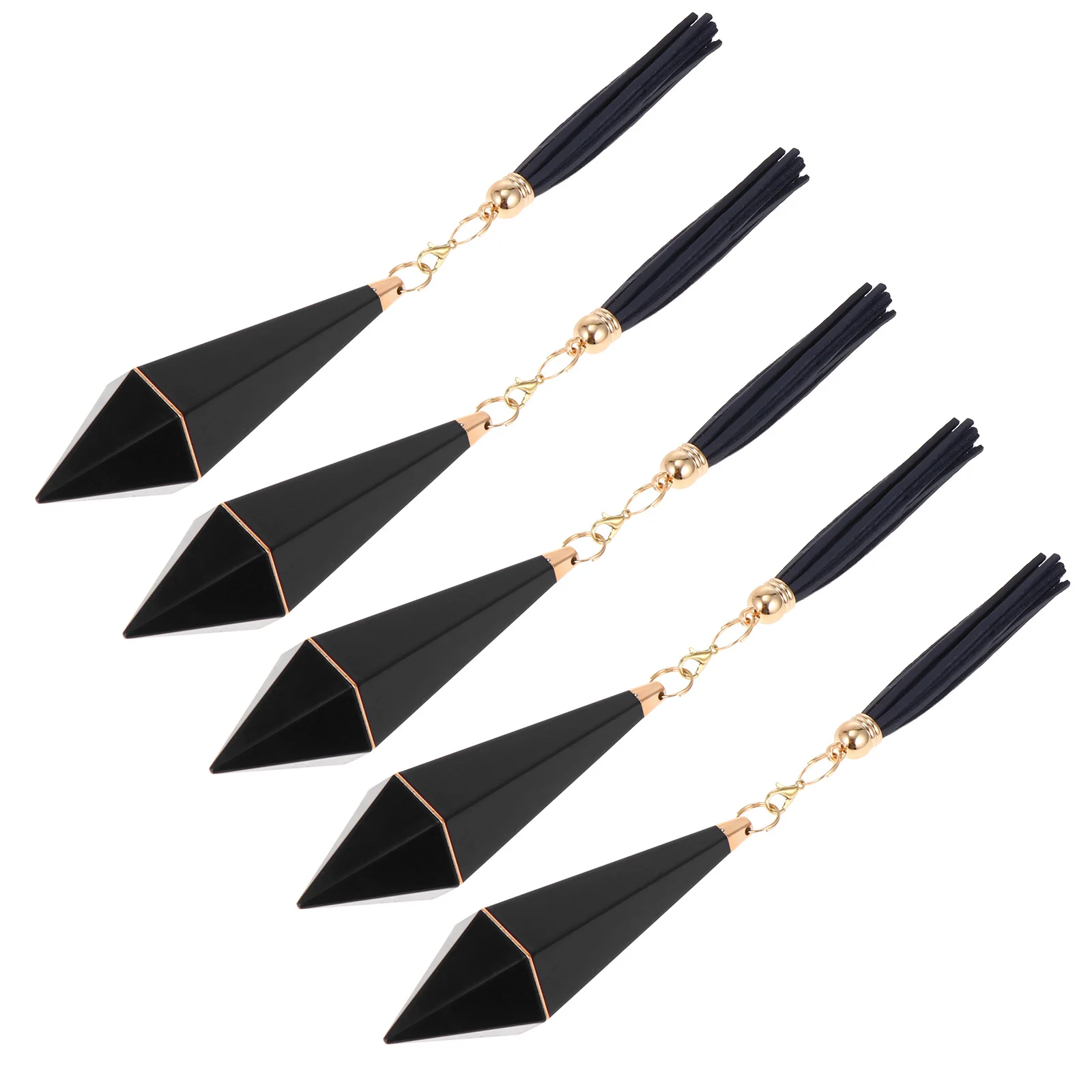 Tube vide de brillant à lèvres, 5 pièces, format voyage, anti-fuite, rechargeable, conteneur de baume à lèvres, conception de pompon pour le stockage de bricolage, Portable