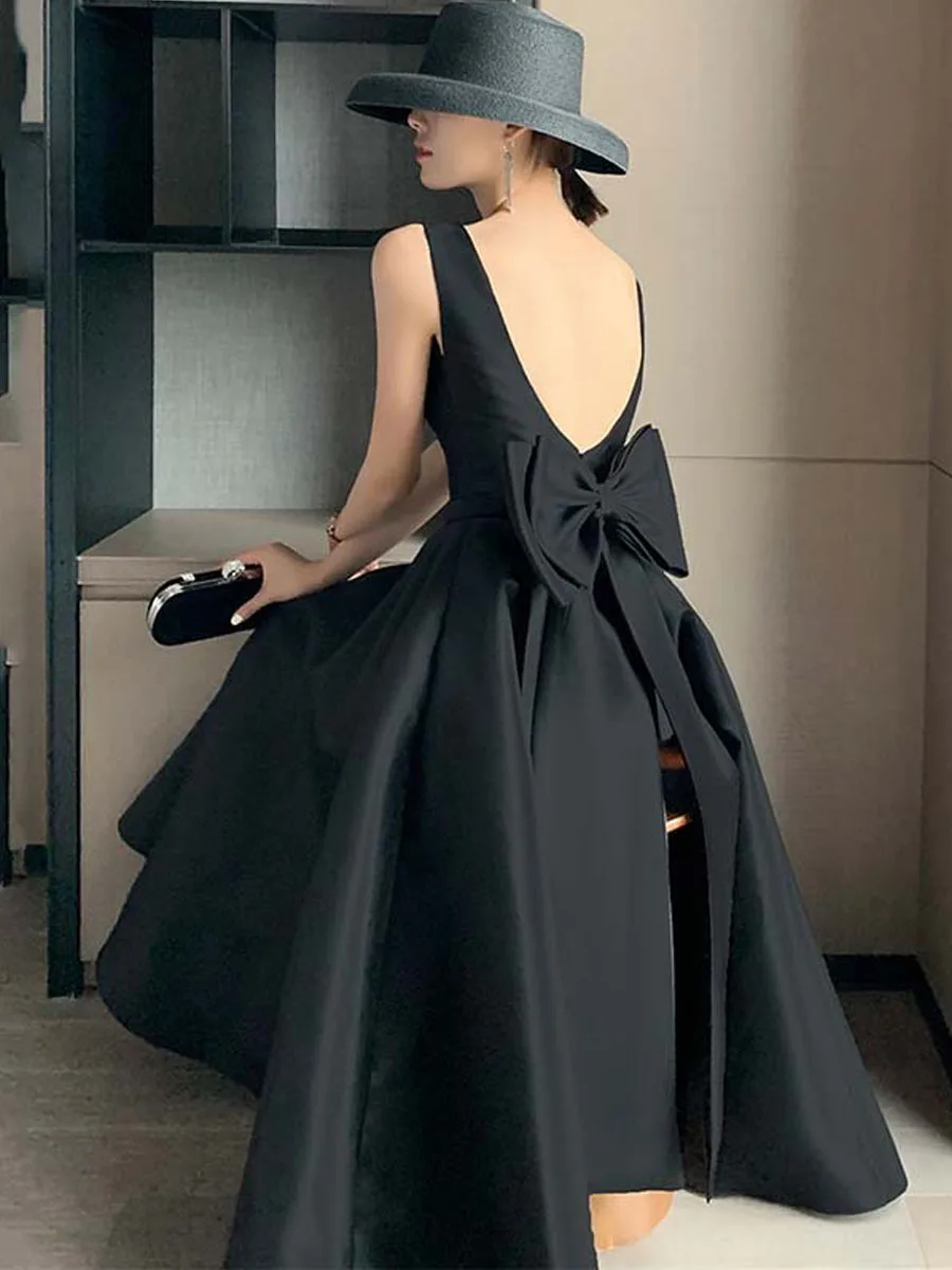 

Элегантное вечернее платье Ele Bal Knot Dr для женщин, роскошное, в стиле Хепберн, с длинной юбкой