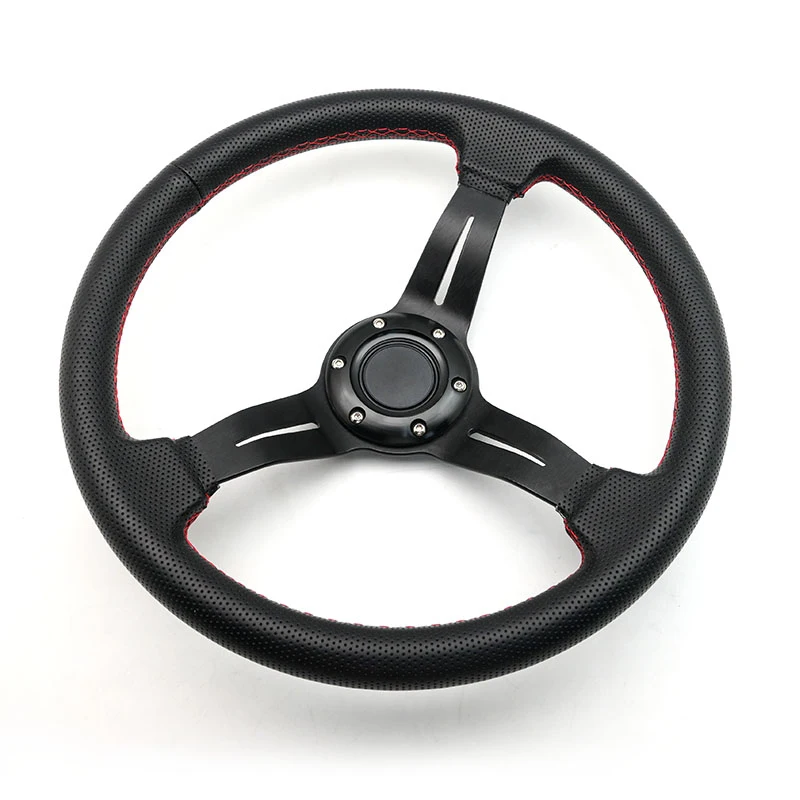 High Quality Roasted Blue Sport Racing Car Steering Wheel Interior Modification Parts 3