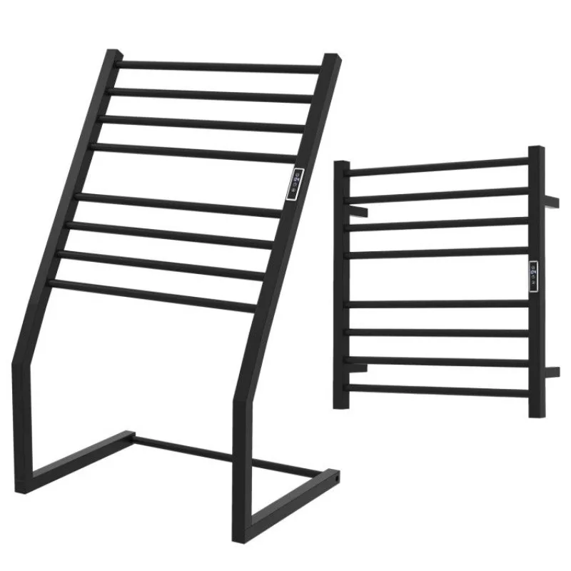 

8 Bars Freestanding Wall Mounted Towel Warmer Rack with LED Display