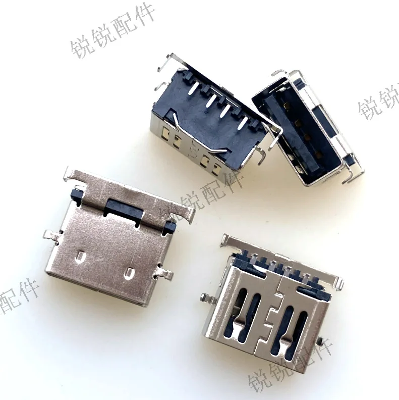 For notebook, computer USB2.0 TYPE A female seat 4P in-line plug, sinking plate 5.1 USB charging port socket