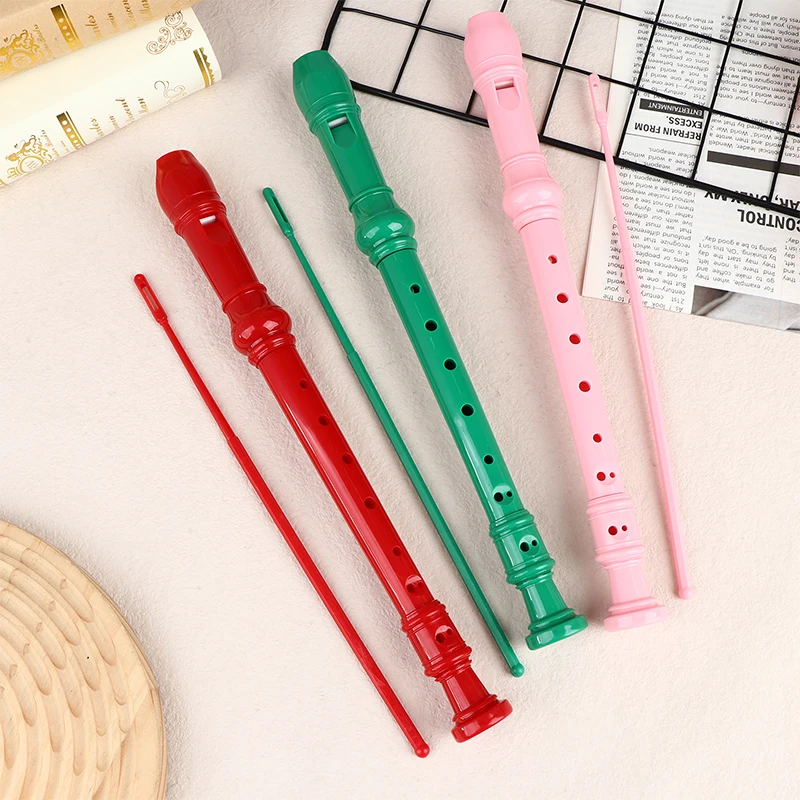8-Hole Flute Set Vertical Flute Beginners Professional Practice Recorders ABS Flute With Cleaning Rod Orff Woodwinds Instruments