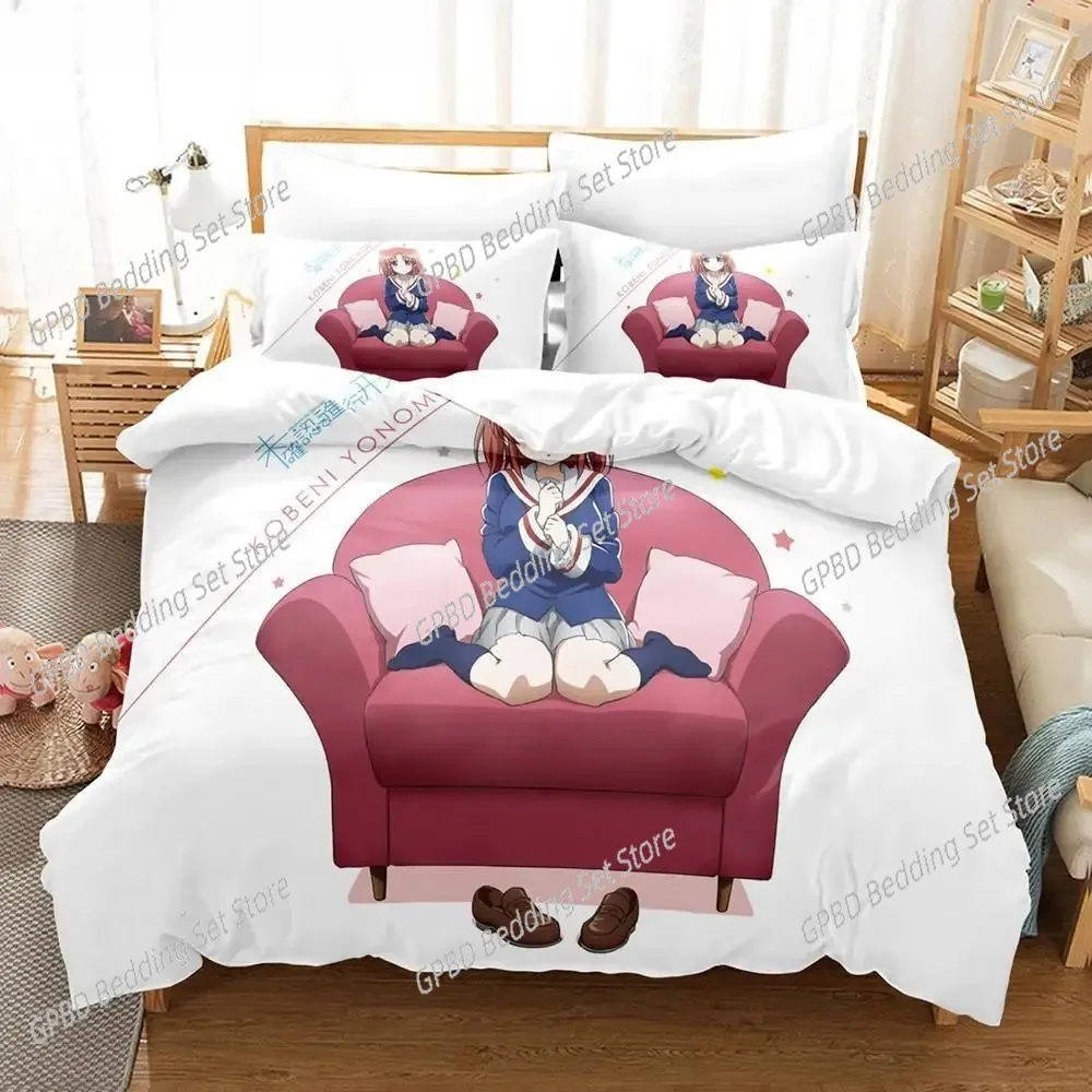 

Engaged to the Unidentified Anime Bedding Set Pillowcases Single Full Queen King For Girl Kids Anime 3D Bedding Set Duvet Covers