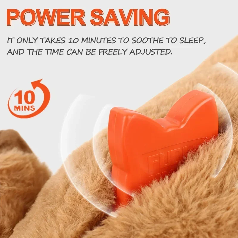 Calming Aid, Comfort Toy for Behavioral Training, Dog Cat Plush Toy with Heartbeat-Batteries not included