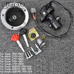 GSXR 600 750 1000 Fuel Gas Cap Ignition Switch Seat Lock with Key Kit For Suzuki GSXR600 GSXR750 GSXR1000 2005 2006-2018