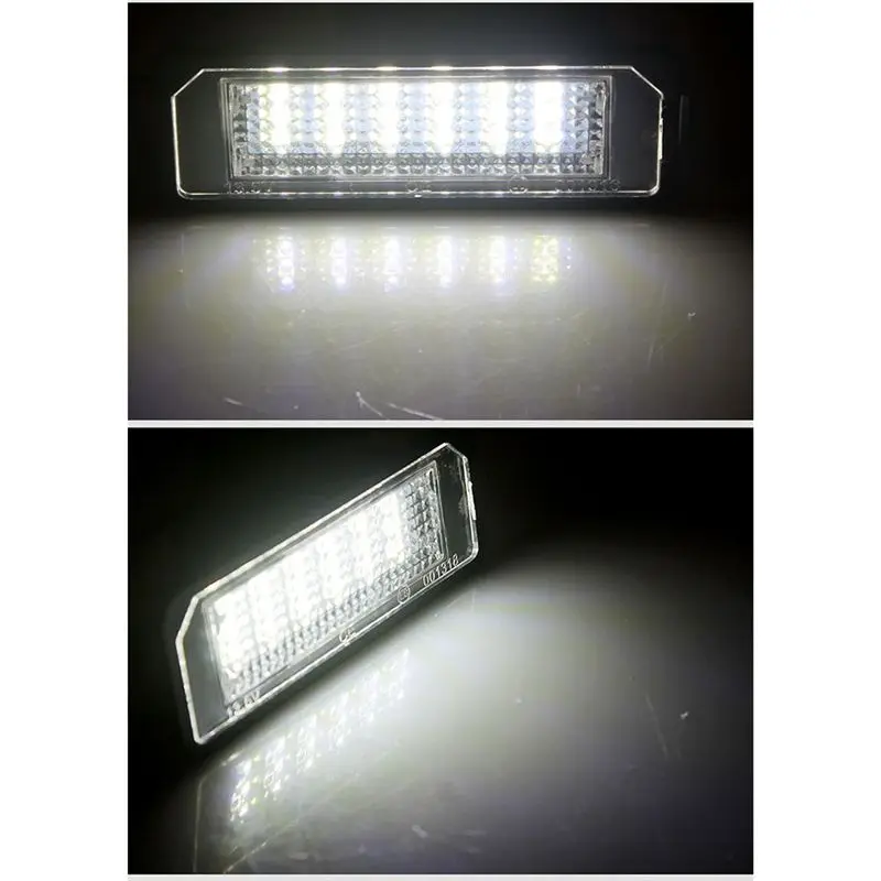 Reliable-For Passat B6 CC Eos Golf 4 5 6 7 MK7 Polo Superb Lupo Scirocco Seat Leon Altea LED License Number Plate Light Lamp view 3