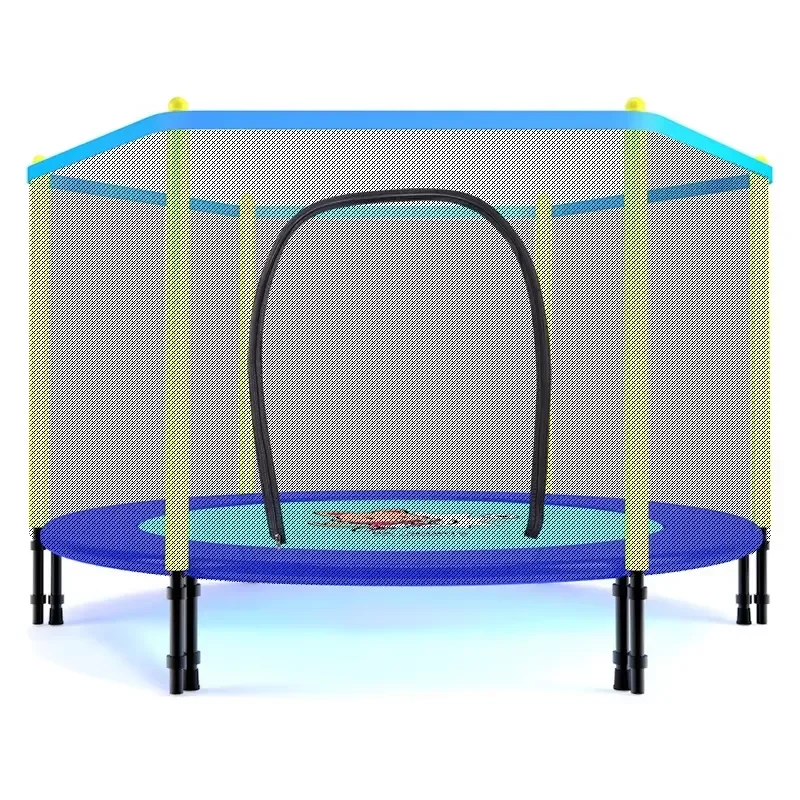 Rotating Trampoline Bungee Jumping Kids Outdoor Entertainment Large Safety Trampoline with Safety Net