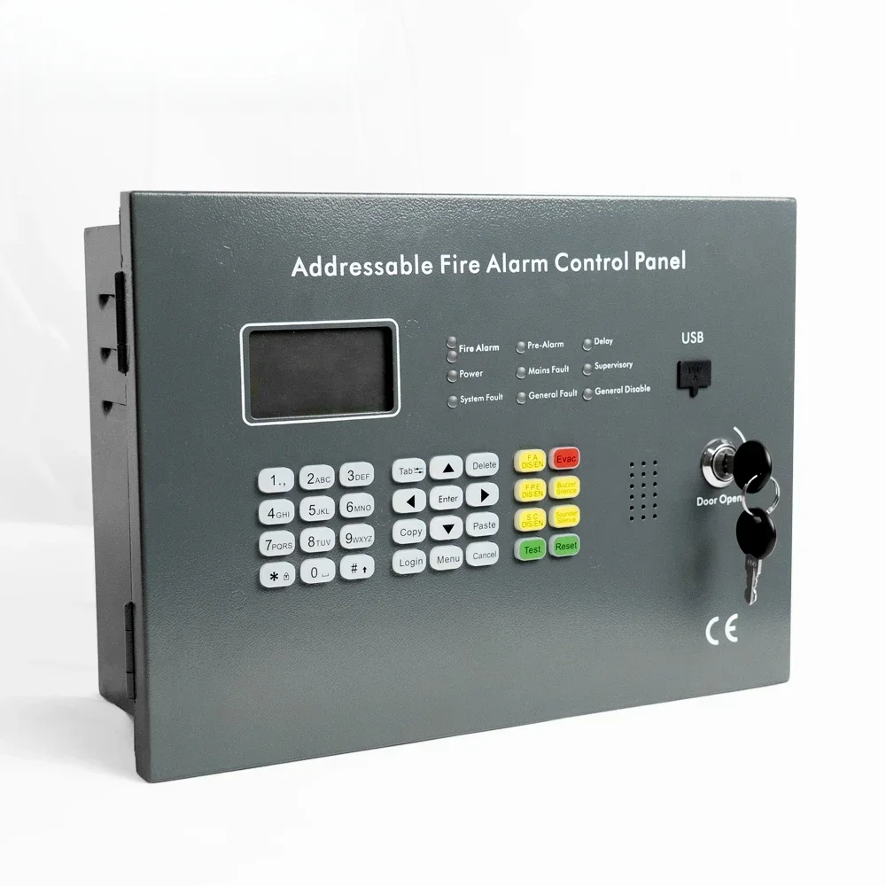 AW-FP128  Intelligent Addressable Fire Alarm Control Panel System for New Arrival