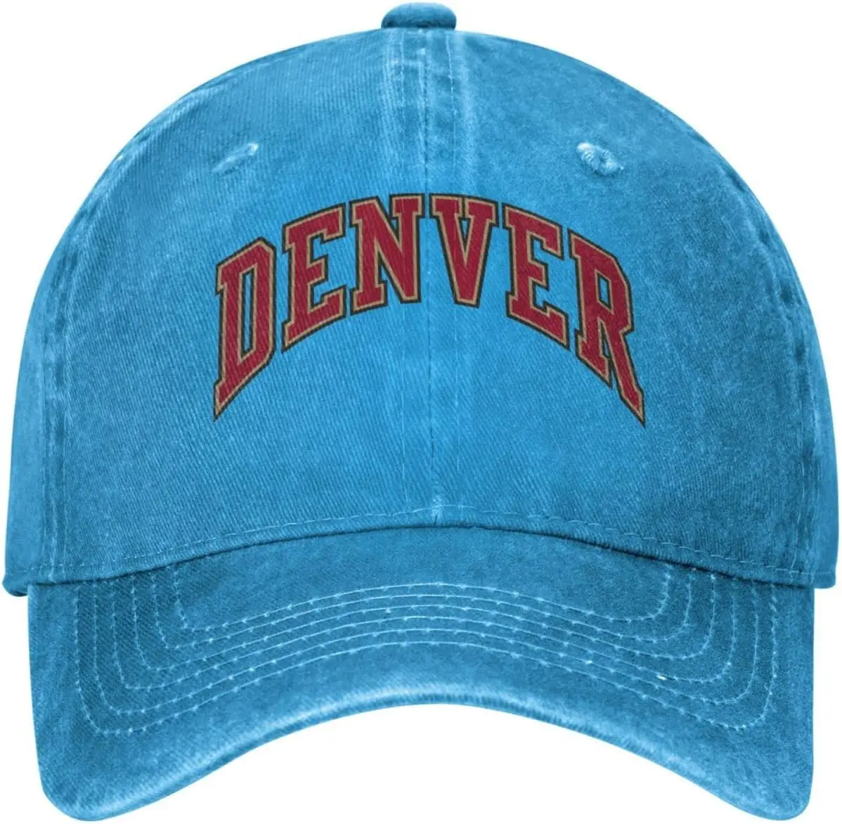 University of Denver Hat Adjustable Baseball Cap Cotton Cowboy Hat, Fashionable for Man Woman