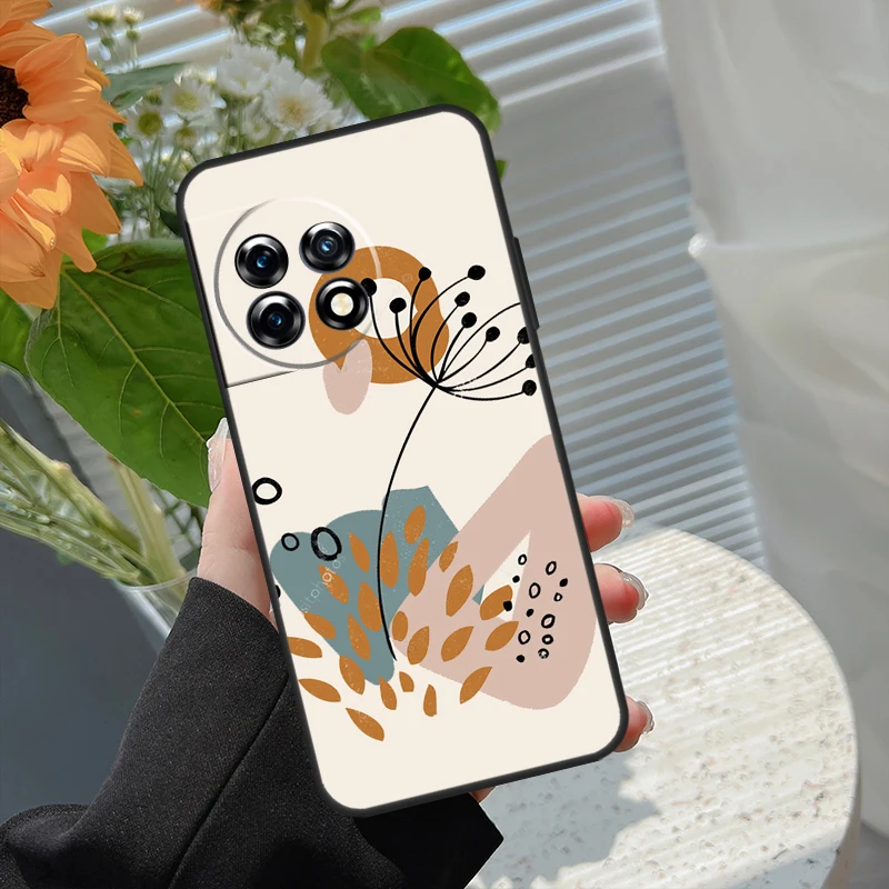 Abstract Plants Case For Oneplus Nord CE 2 3 Lite 2T N10 N20 N30 OnePlus 11 10T 8T 9R 10R 8 9 10 Pro Cover