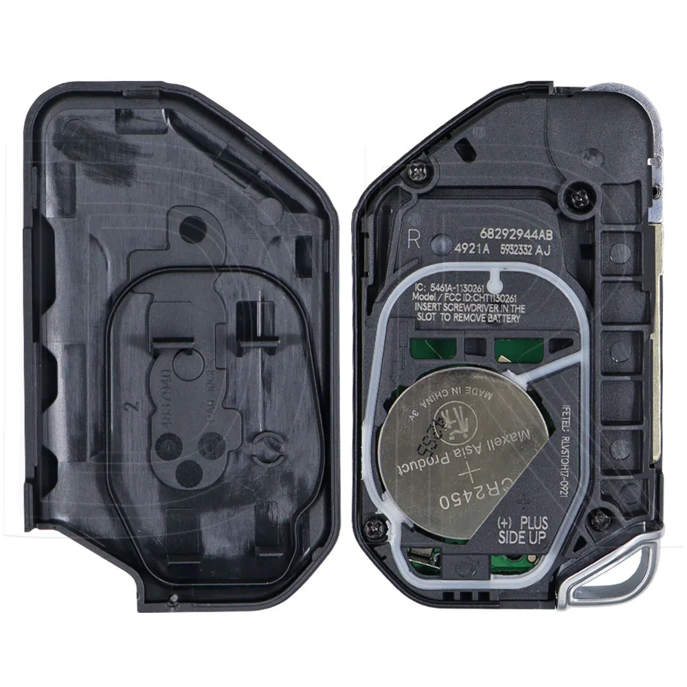 Great 433MHz 4A PCF7939MA Aftermarket No LOGO/Original PCB Chip OHT1130261 Car Remote Control Key For Jeep Wrangler 2018 2019