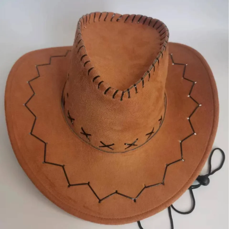 Western Cowboy Hat for Men - Outdoor Hat, Mongolian Prairie Rider Hat, Travel & Stage Performance Costume Accessory